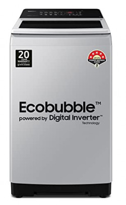 Samsung 7 kg, Eco Bubble Techn, Digital Inverter Motor, Soft Closing Door, Fully-Automatic Top Load Washing Machine (WA70BG4441YYTL, Lavender Gray, Awarded as Washing Machine Brand of the year)