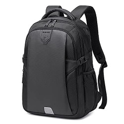 Red Lemon Golden Wolf Oxford Laptop Backpack for Men Water Resistant 15.6 inch Laptop Bag for men for Office/Travel/College 22L Casual Backpack (Black)