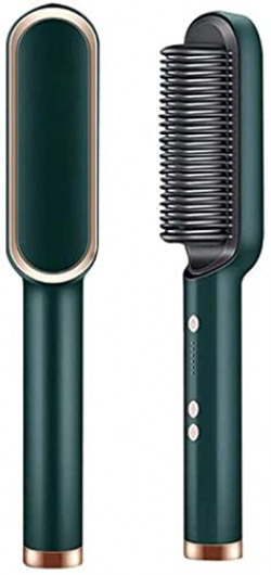 XIQARN Hair Straightener Comb for Women & Men, Hair Styler, Straightener Machine Brush/PTC Heating Electric Straightener with 5 Temperature