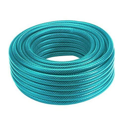 HOSEMART 10 Meter 3/4 Inch PVC Plastic Braided Reinforced Heavy Duty Garden Hose Flexible Water Pipe Durable Hose Working Pressure 6 Bars