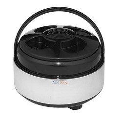 Add Soul Steel Casserole Hot-Pot with Plastic Cover - 3.5 Litre, Silver