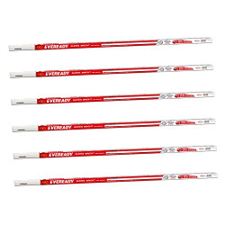 Eveready 20W LED Batten | Highly Efficient | 100lm/W | Fire Retardant PC Body | Lasts Upto 25000 Hours | Pack of 6 | 4kV Surge Protection | BIS Approved | Made in India | White, Cool Day Light