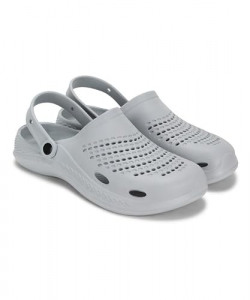 PARAGON Blot K10918G Men Casual Clogs | Stylish, Anti-Skid, Durable & Water Resistant | Casual & Comfortable | for Everyday Use Light-Grey