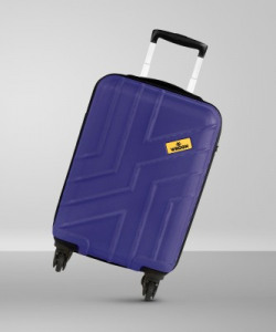 WROGN Maze- Mid Night Blue Cabin Suitcase 4 Wheels - 22 inch