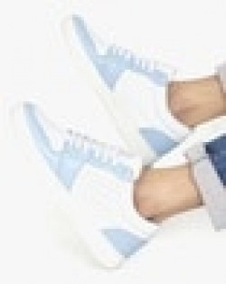 Men Colourblock Lace-Up Sneakers With Perforations