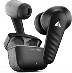 Boult X10 TWS with 45Hrs Playtime, ENC Mic, 40ms Lowest Latency, Fast Charging, 5.3v Bluetooth Headset(Black, True Wireless)
