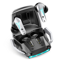 Cosmic Byte CosmoBuds X200 True Wireless Earbuds (TWS), BT 5.3, 38ms Latency GOD Mode, Music Mode, 40Hrs, ENC, IPX5, Voice Assistant (Black/Silver)