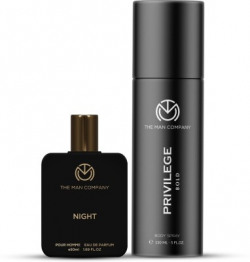 THE MAN COMPANY Night EDP 50ml & Bold Deo 150ml | Long-Lasting Fragrance | Gift Set Perfume Body Spray - For Men(200 ml, Pack of 2)