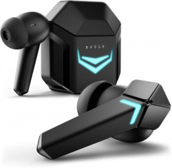 Boult Ammo 40H Playtime, ZEN ENC Mic, 40ms Low Latency Gaming Mode, Interactive LED Bluetooth Headset(Black, True Wireless)
