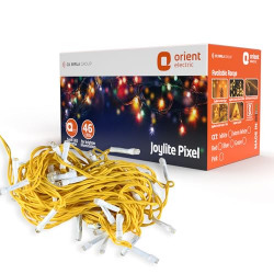 ORIENT JOYLITE LED PIXEL STRIP LIGHT FOR HOME DECORATION | DIRECT PLUG-IN | BIS APPROVED, IP20 CERTIFIED | 46 LEDS | PACK OF 1 (10 METER, PIXEL WARM WHITE)