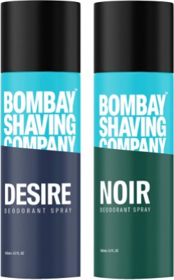 BOMBAY SHAVING COMPANY Desire & Noir 150ml x 2 Combo Deodorant Spray Deodorant Spray - For Men(300 ml, Pack of 2)