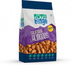 NUTRI BINGE Premium California Almonds, Whole, Raw, Natural, Unsalted, Unroasted Nuts Almonds(200 g)