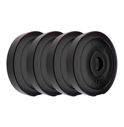 KOXTONS AMAZON BRAND - KOXTONS 20 KG (5 KGX4) FREE WEIGHTS COMBO, PVC, BLACK