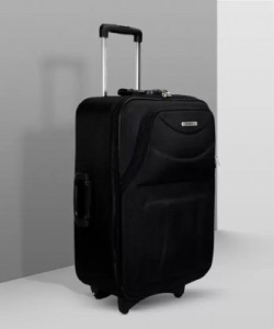 NEW JERSEY TRAVELLERS POLYESTER SOFT-SIDED 51CM SMALL TROLLEY BAG CABIN SUITCASE 2 WHEELS - 20 INCH