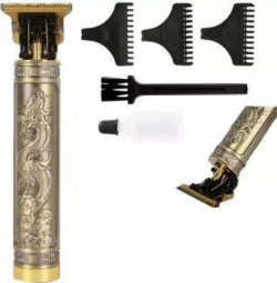 MAGEMA GOLDEN METAL BODY PROFESSIONAL RECHARGEABLE MEN CORDLESS HAIR CLIPPER TRIMMER 120 MIN RUNTIME 4 LENGTH SETTINGS(GOLD)