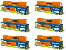 Crompton Pack of 6 Power Ray Beamer Torch(Orange, 14.3 cm)