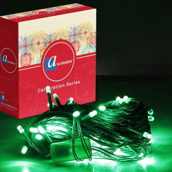 ASCENSION 40 FEET 12 METER 42 LED BULB STRING FAIRY LIGHTS GREEN FOR INDOOR & OUTDOOR DECORATIONS STRING LIGHTS FOR DIY,DIWALI, PARTY, HOME DECOR, CHRISTMAS LIGHTS FOR FESTIVAL DECORATION