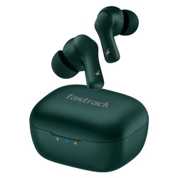 Fastrack Fpods(New Launch) FZ100 TWS in-Ear Earbuds with Mega 50 Hrs Playtime|Extra Deep Bass Driver|Quad Mic ENC for Clear Calls|Ultra Low 40ms Latency Gaming Mode|NitroFast Charge-200 Min in 10 Min