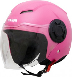 Steelbird Baron Open Face Helmet, ISI Certified Helmet in Dashing Pink with Clear Visor Motorbike Helmet(Dashing Pink with Clear Visor)