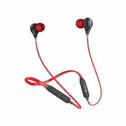 CANDYTECH KOHINOOR PRO BLUETOOTH WIRELESS IN EAR NECKBAND WITH BLUETOOTH 5.0,10 MM SOUND DRIVER, BUILT IN MICROWOOFER & MIC, DEEP BASS UPTO 24 HRS BATTERY LIFE (RED)