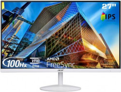 Acer 27 inch Full HD LED Backlit IPS Panel with Blue Light Shield, Low Dimming, Comfy View, Eco Display, 2X1W Inbuilt Speakers, Wall Mountable Ultra Thin Monitor (SA272E)(Frameless, AMD Free Sync, Response Time: 1 ms, 100 Hz Refresh Rate)