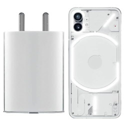 NOTHING PHONE (2A) ORIGINAL CHARGER 45W SUPERFAST CHARGING WITH PD 3.0 USB-TYPE-C COMPATIBLE WITH NOTHING PHONE (1) NOTHING PHONE 2 (45W POWER ADAPTER USB C WALL CHARGER SUPERFAST CHARGING)-WHITE