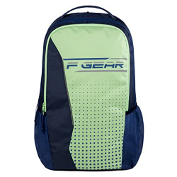 F Gear Provost Laptop School Casual Rain Cover Bag 41L Green Navy Backpack