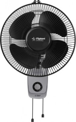 Flipkart SmartBuy Potent Plus 300 mm 4 Blade Wall Fan(Black&Grey, Pack of 1)