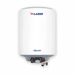 LAZER AQUATIC 5 STAR 15LITER GLASSLINE STORAGE WATER HEATER WITH INSTALLATION KIT (WHITE)