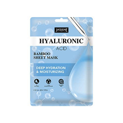 Jaquline USA Hyaluronic Acid Sheet Mask | Bamboo|Enhances Glow | Skin Firming | Refreshing | Hydrating & Glowing | Lightweight | Easy Application