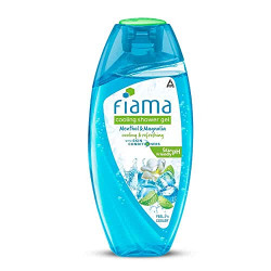 Fiama Cooling Body Wash Shower Gel Menthol & Magnolia, 250ml, Body Wash for Men & Women with Skin Conditioners & Menthol for Icy-Cool & Refreshed Skin, Feels 3 Cooler with Skin Friendly pH Suitable for All Skin Types