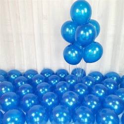Flyloons Blue Sky Blue White Balloons Pack of 50 for birthday decoration items also suitable for Anniversary, Wedding, Celebration, Party