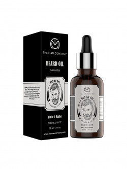 The Man Company Beard Oil for Growing Beard Faster with Almond & Thyme- 30ML
