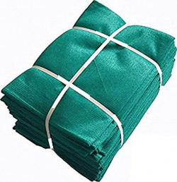 DIVAYANSHI GREEN SHADE NET FOR GARDEN AND BALCONY WITH NIWAR 90-95% HIGH DENSITY (6 X 5 FT, GREEN)