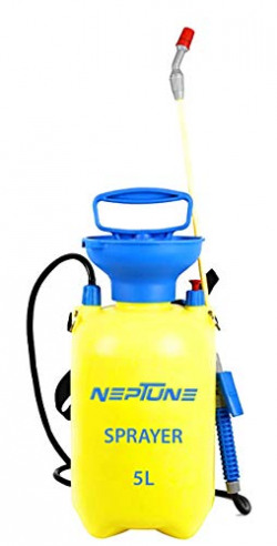 NEPTUNE 5 LITER HAND OPERATED LAWN AND GARDEN SPRAYER PRESSURE SPRAYER WITH PRESSURE RELIEF VALVE, ADJUSTABLE SHOULDER STRAP
