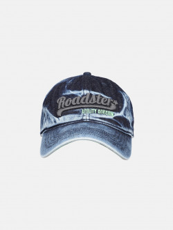 Roadster Unisex Blue Embroidered Denim Baseball Cap