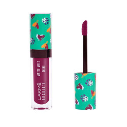 LAKM ABSOLUTE MATTE MELT MINI LIQUID LIP COLOUR, MAGENTA RHYTHM, VELVET MATTE LIQUID LIPSTICK, TRANSFER PROOF, LONG LASTING, LIGHTWEIGHT, 2.4 ML