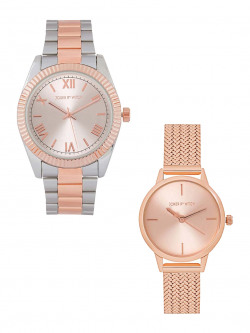 JOKER & WITCH Set Of 2 Analogue Couple Watches