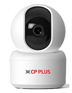 CP PLUS 3 MP Full HD Smart Wi-fi CCTV Camera | 360 Pan & Tilt | View & Talk | Motion Alert | Night Vision | SD Card (Up to 128 GB) | Alexa & OK Google | 2-Way Talk | IR Distance 10Mtr | CP-E35A