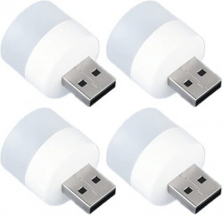 thriftkart Plug in LED Mini USB Flexible Portable LED Ambient Light Bulb (Pack of 4) Table Lamp(2 cm, Multicolor)