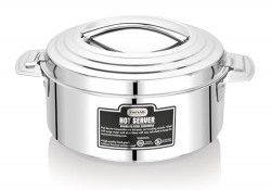 Paras Homeware Hot Server Steel Casserole|Food Grade | Easy to Carry | Easy to Store For Rice, Gravy, Curry|5000ml