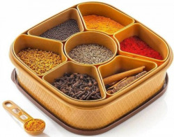 OMORTEX Women's First Choice Masala Box For Kitchen Kitchen Tool Set(Brown, Scooper)