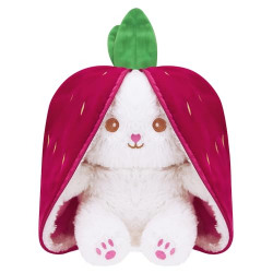 Amazon Brand - Jam & Honey Reversible Carrot Strawberry Bunny Plush To