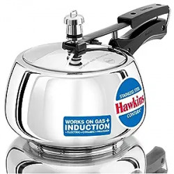 Hawkins Stainless Steel Contura 3 Litre Inner Lid Pressure Cooker Indu