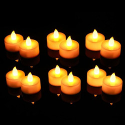 eCraftIndia Acrylic Flameless and Smokeless Decorative Candles Led Tea