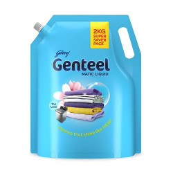 GENTEEL MATIC LIQUID DETERGENT REFILL POUCH FOR TOP LOAD WASHING - 2KG