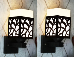 SM Enterprises Uplight Wall Lamp Without Bulb(Pack of 2)