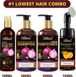 Phillauri Hair Care Kit, Hair Oil, Shampoo, Conditioner and Facewash C