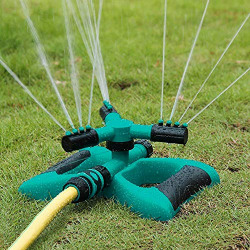LUKZER 3 ARM SPRINKLER FOR WATERING GARDEN LAWN YARD IRRIGATION SYSTEM