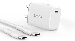 SooPii PD10 20W Wall Charger + PD C to C Cable, with Fast Charging for